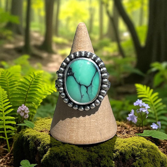 Emerald Variscite Ring