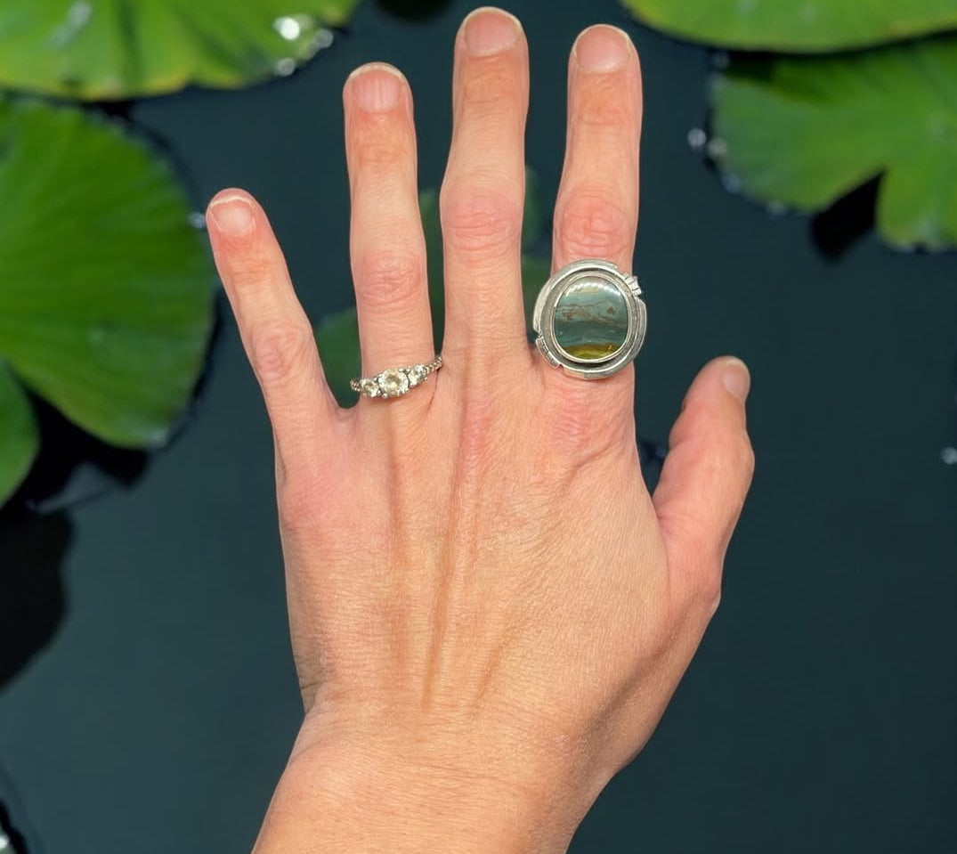 Gary Green Jasper Ring