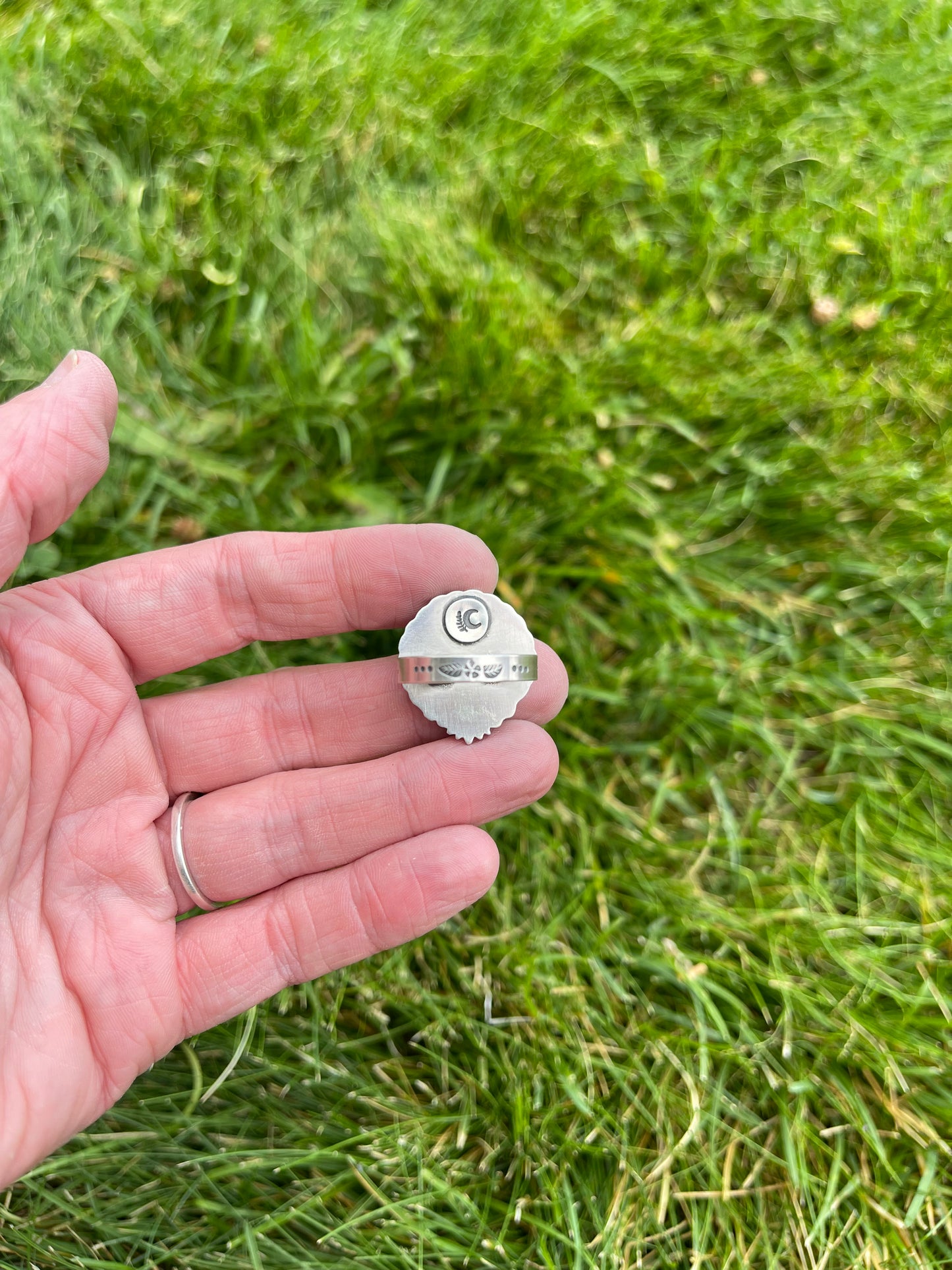 Twisted Red Falcon Jasper Ring