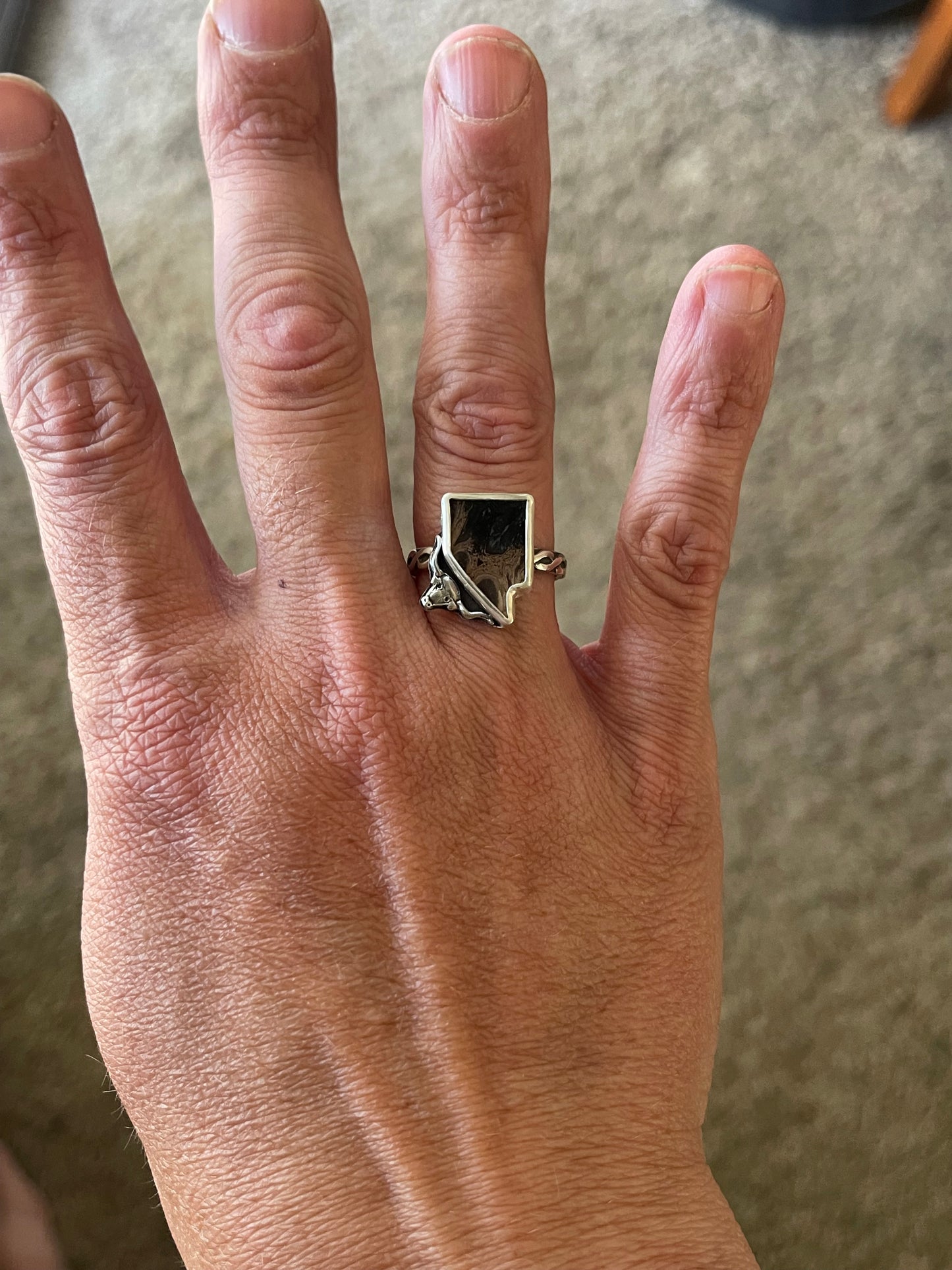 Nevada Longhorn Ring (Small)
