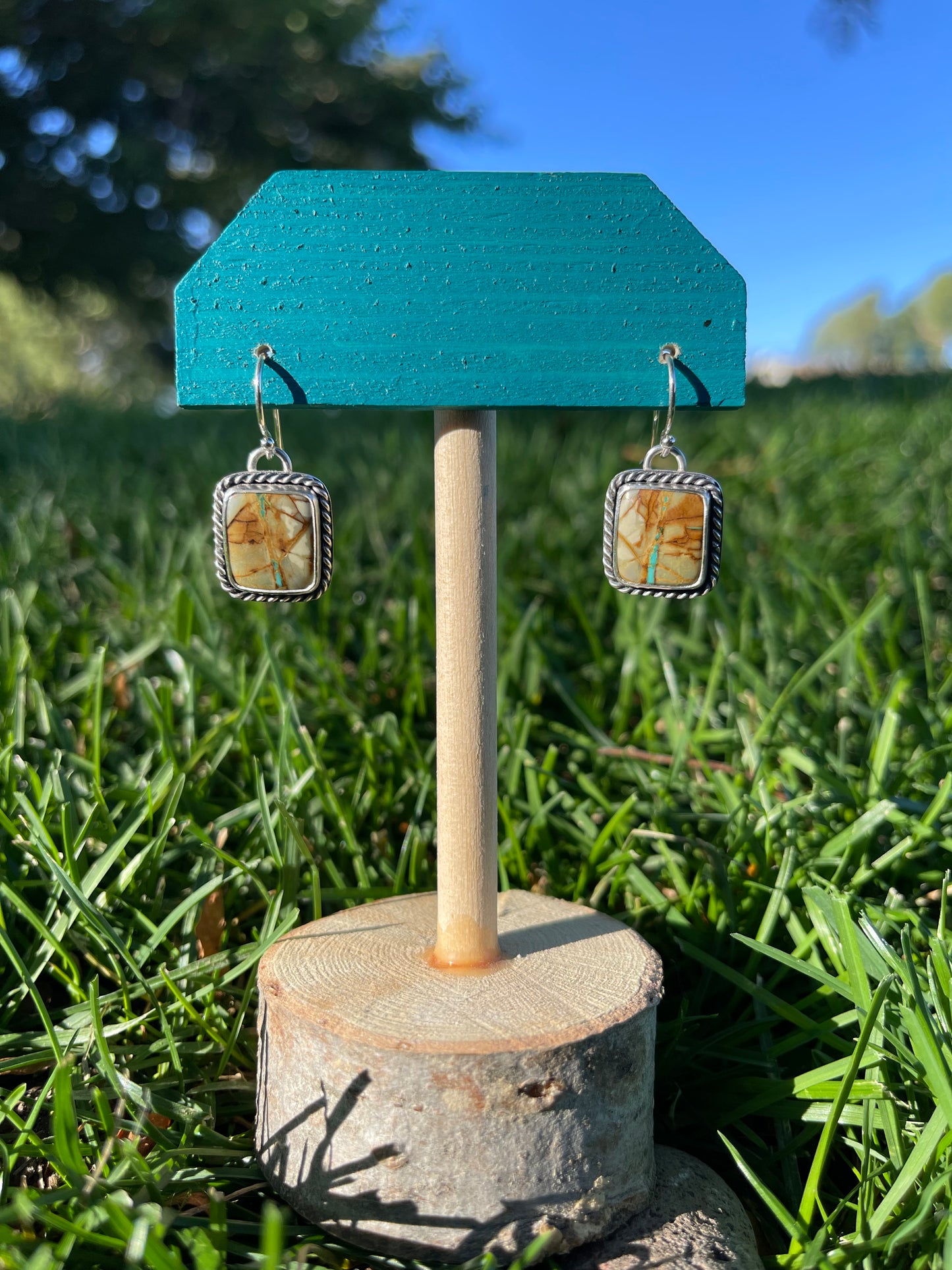 Royston Ribbon Turquoise Earrings