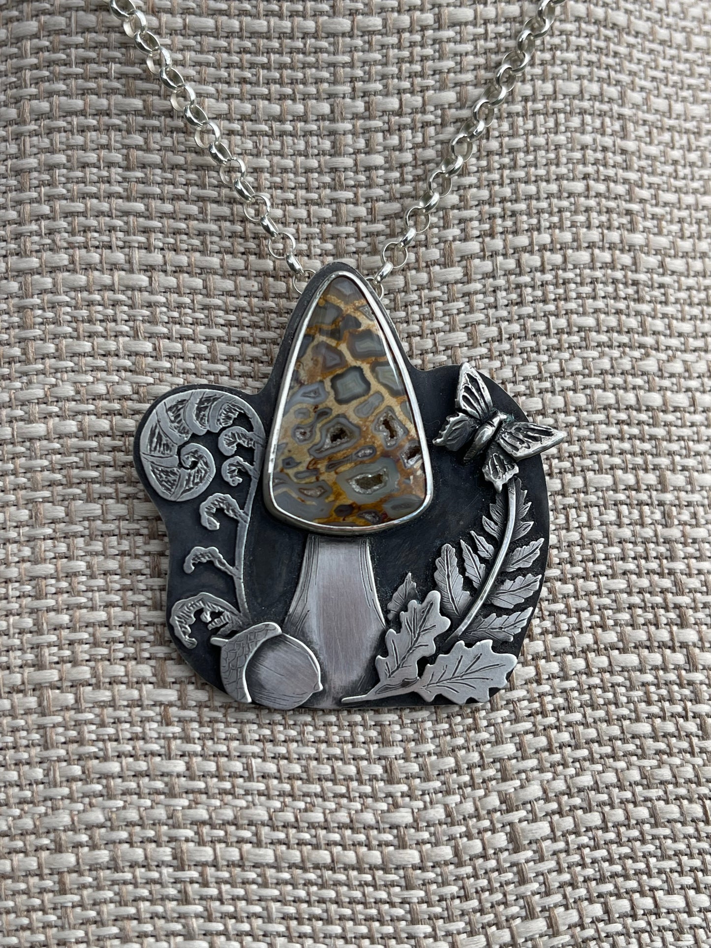 Happy Little Mushroom Pendant