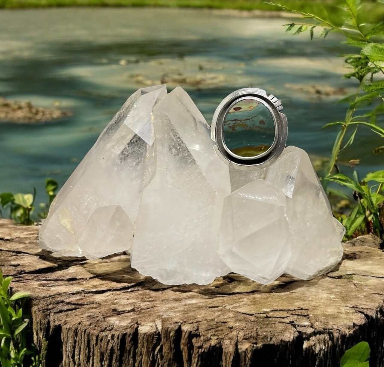 Gary Green Jasper Ring