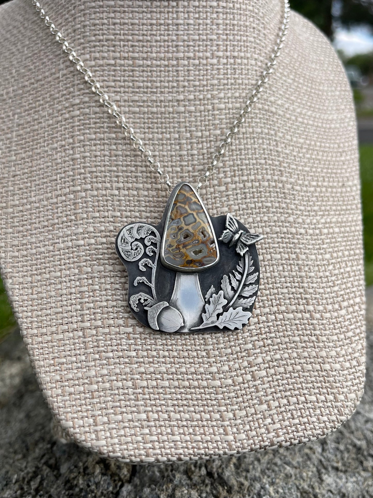 Happy Little Mushroom Pendant