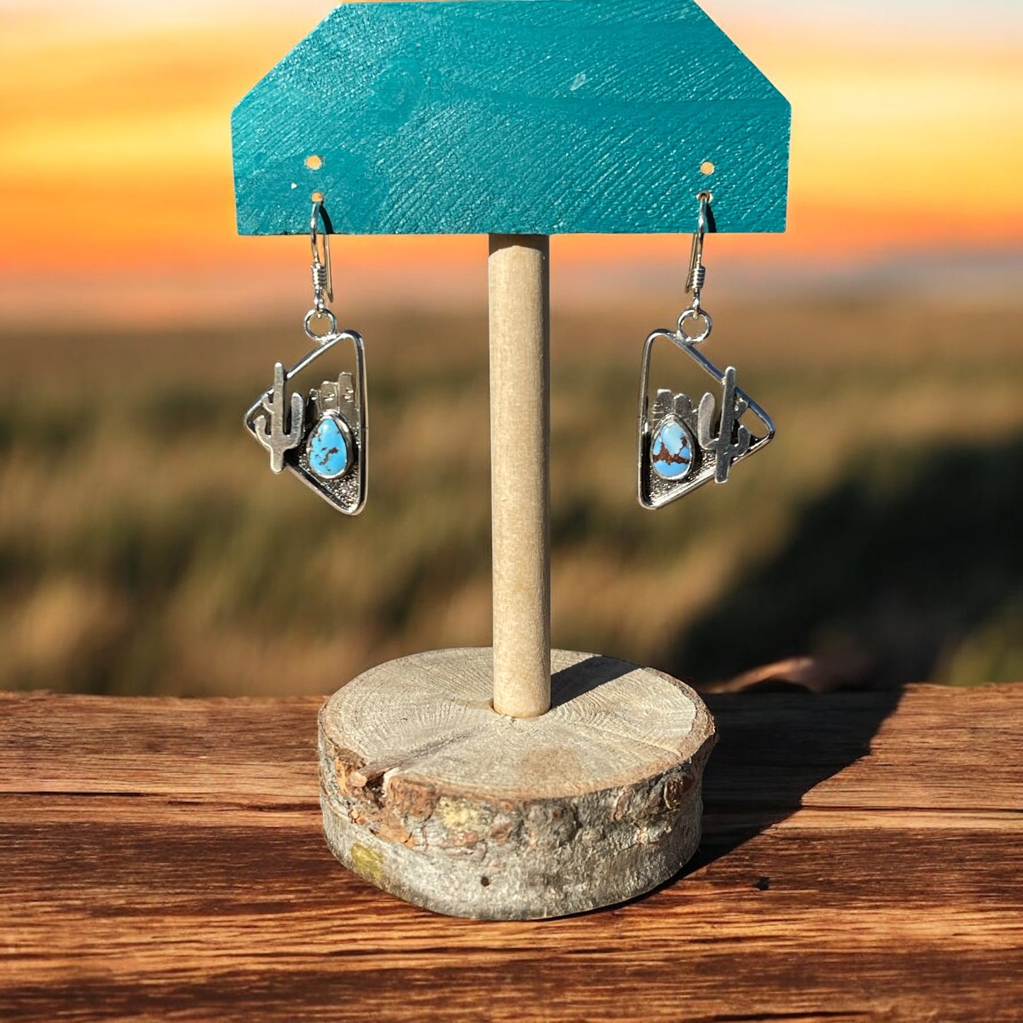 Triangle Desert Earrings