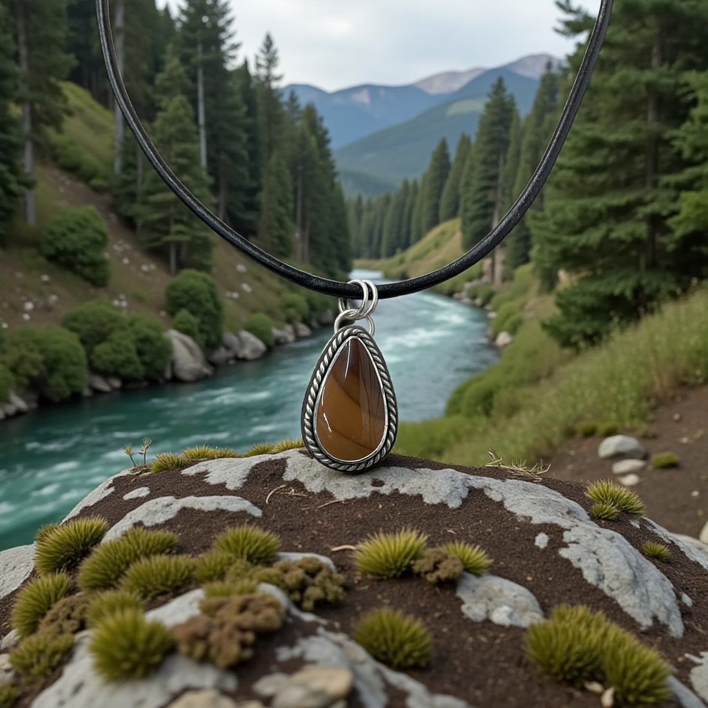 Leather Ridge Pendant