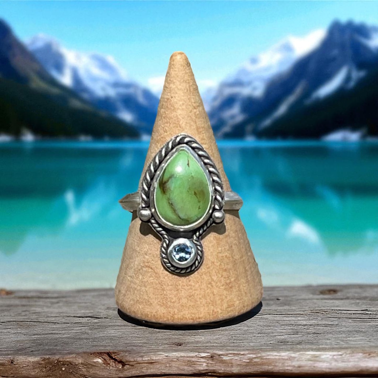 Turquoise and Aquamarine Ring