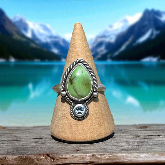 Turquoise and Aquamarine Ring