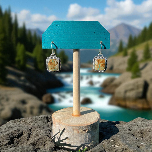 Royston Ribbon Turquoise Earrings