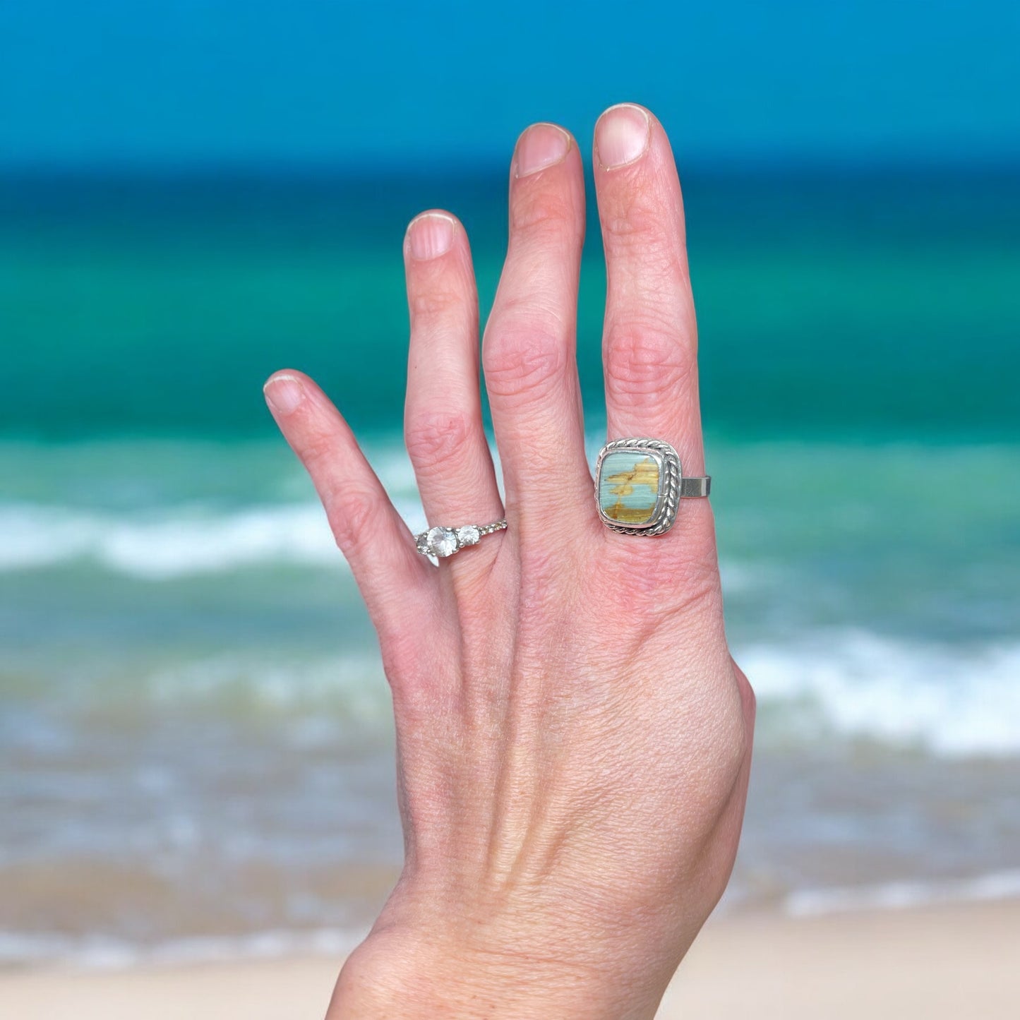 Gary Green Jasper Ring