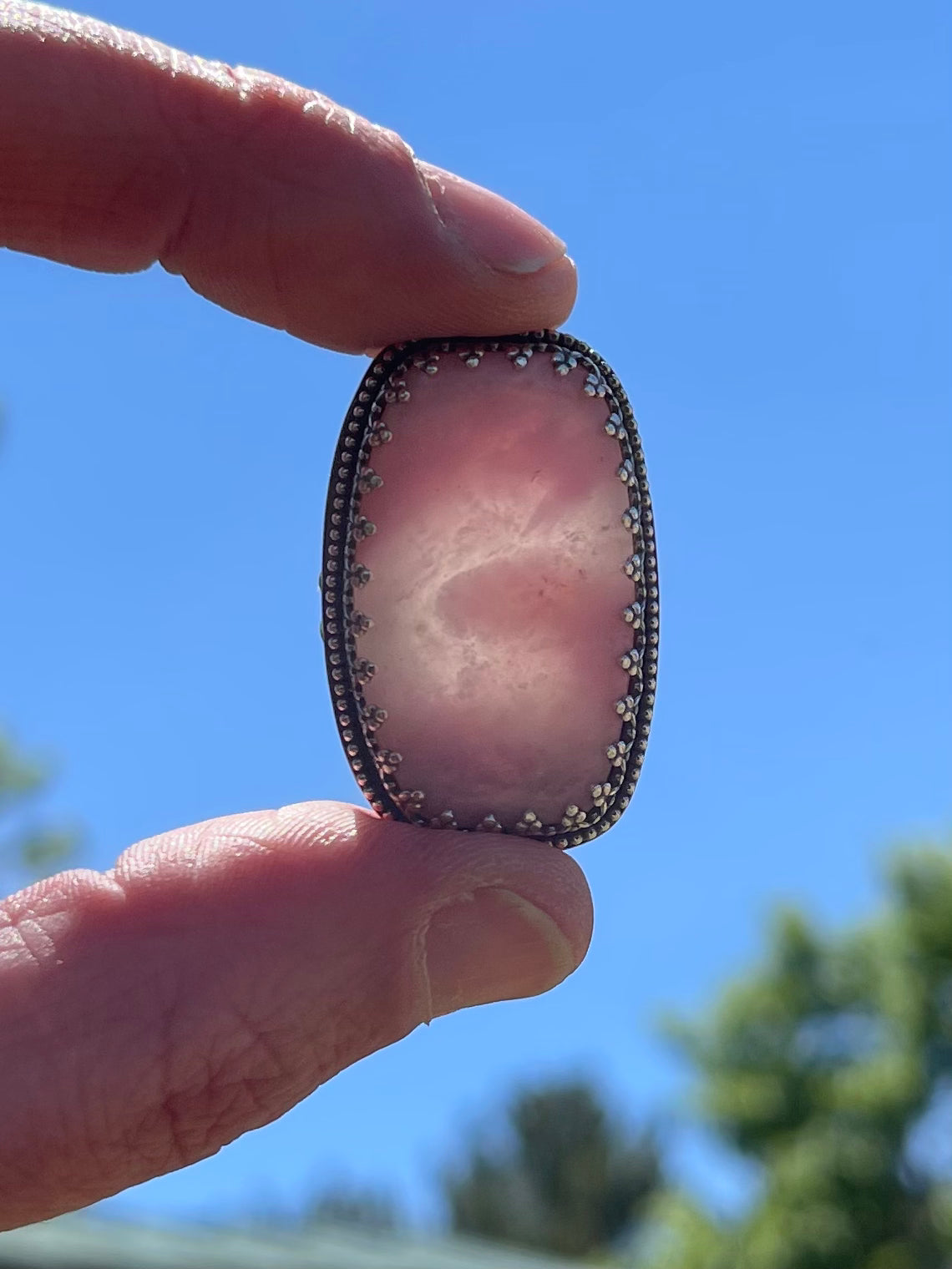 Cotton Candy Agate Ring